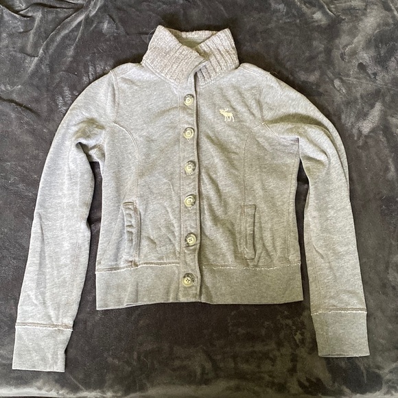 Abercrombie & Fitch Button Up Sweatshirt - Picture 1 of 1